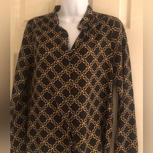 Michael Kors chain link design blouse size Small